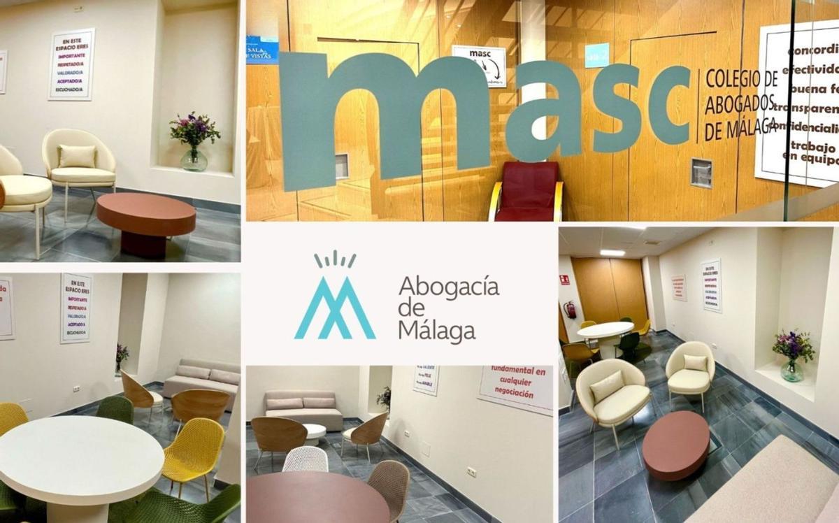 El Colegio de Abogados de Málaga ha creado una nueva plataforma digital y ha habilitado dos salas en su sede principal.