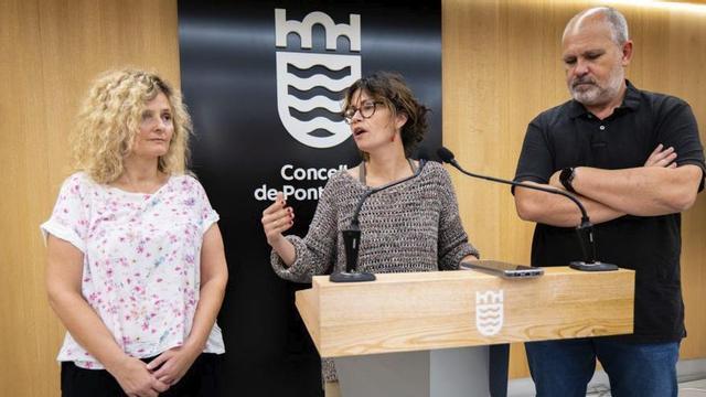María Jesús Monterde, Anabel Gulias y Rogelio Carballo.