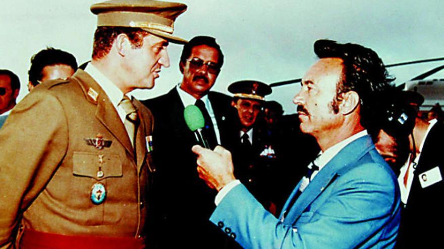 Entrevistando al Rey Juan Carlos I en los años 60.