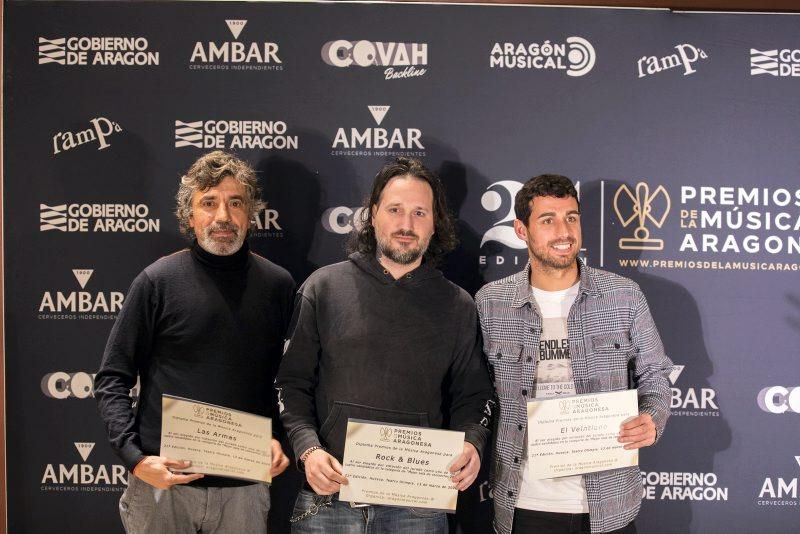 Presentación de los candidatos Premios Música Aragonesa