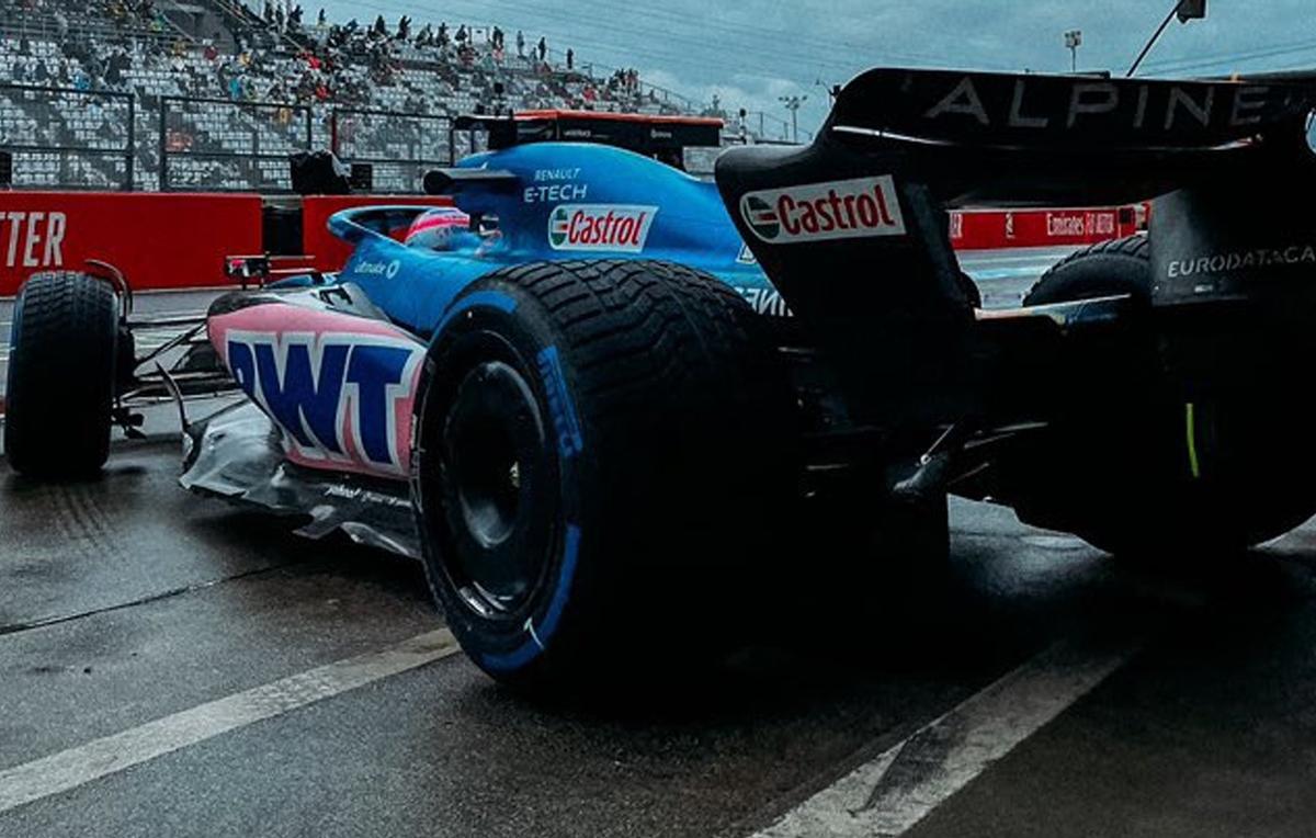 El Alpine de Fernando Alonso.