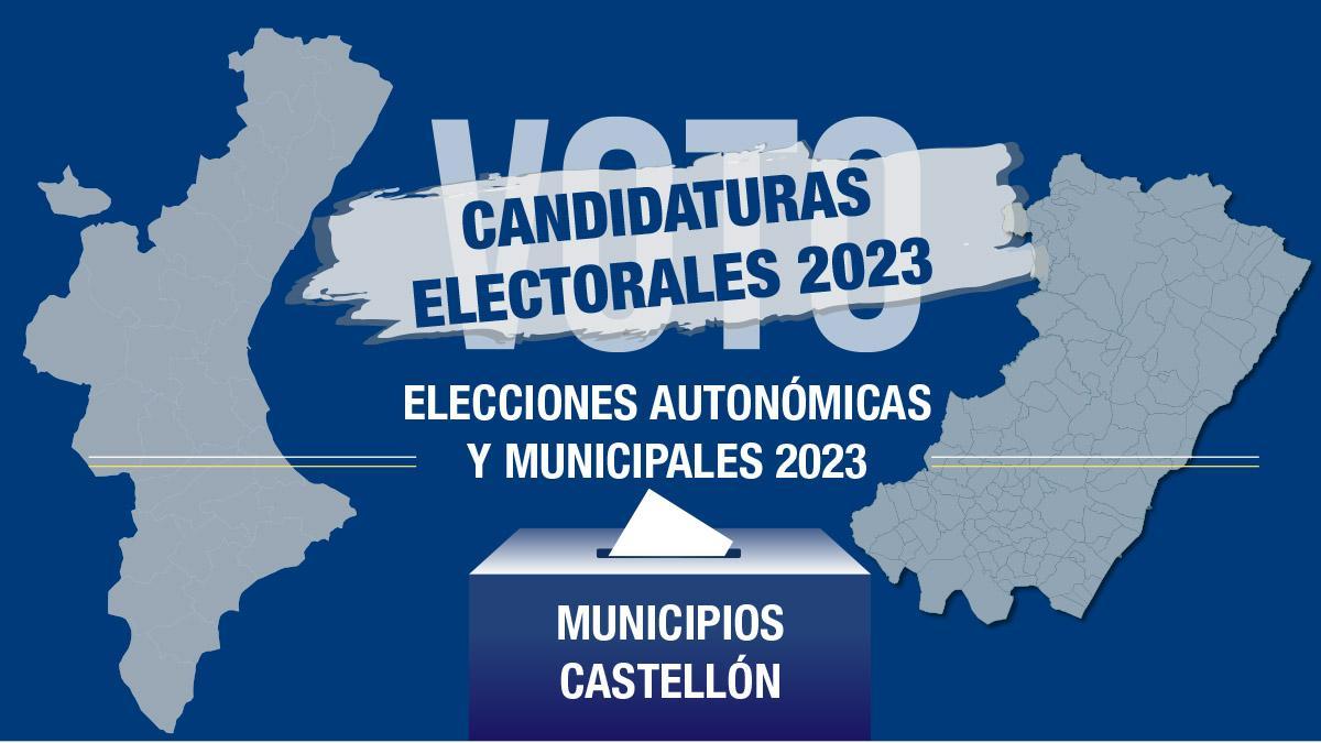 Candidaturas 2023 municipios Castellón