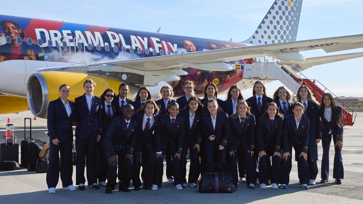 El Barça femenino ya tiene su nuevo avión de Vueling