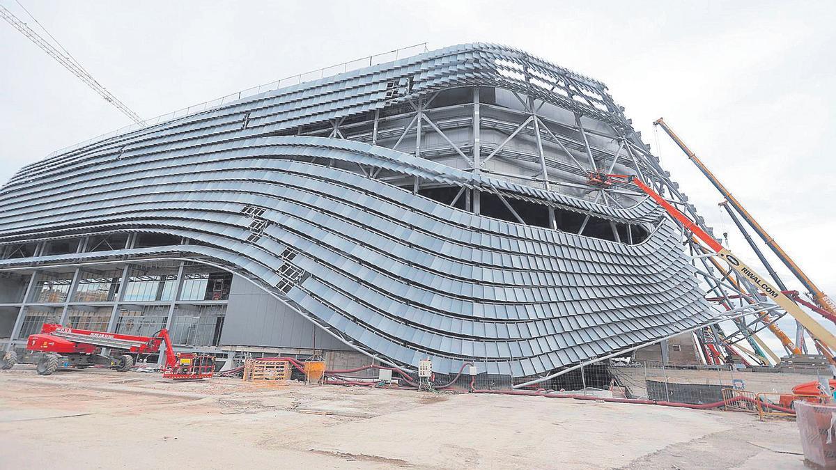 Avanzan las obras para la construcción del nuevo Roig Arena.