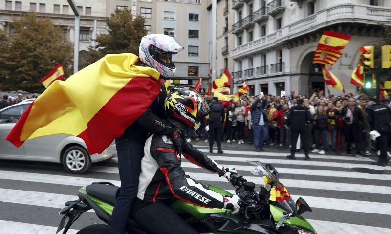 Manifestaciones en Plaza España por el 'procés'