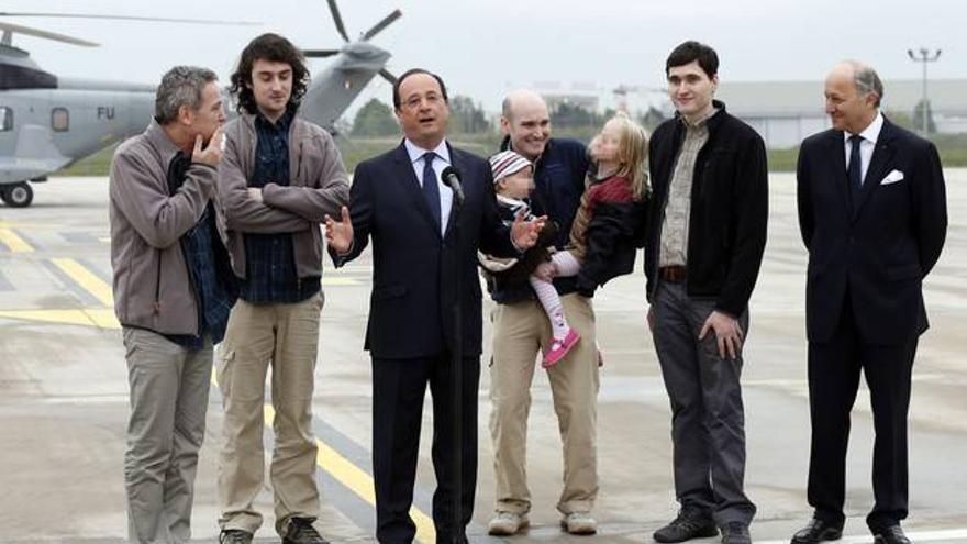 Llegan a Francia los cuatro periodistas secuestrados en Siria