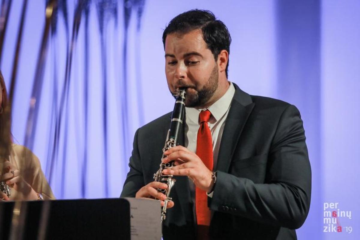 El clarinetista Rimvydas Savickas, en un concierto anterior.