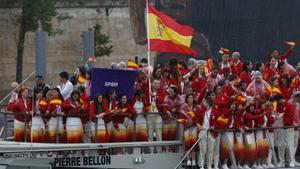 Los deportistas españoles, en el desfiles de París 2024
