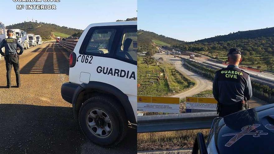 Investigan a tres personas por vigilar las obras del AVE en el tramo Cáceres-Aljucén sin estar habilitados