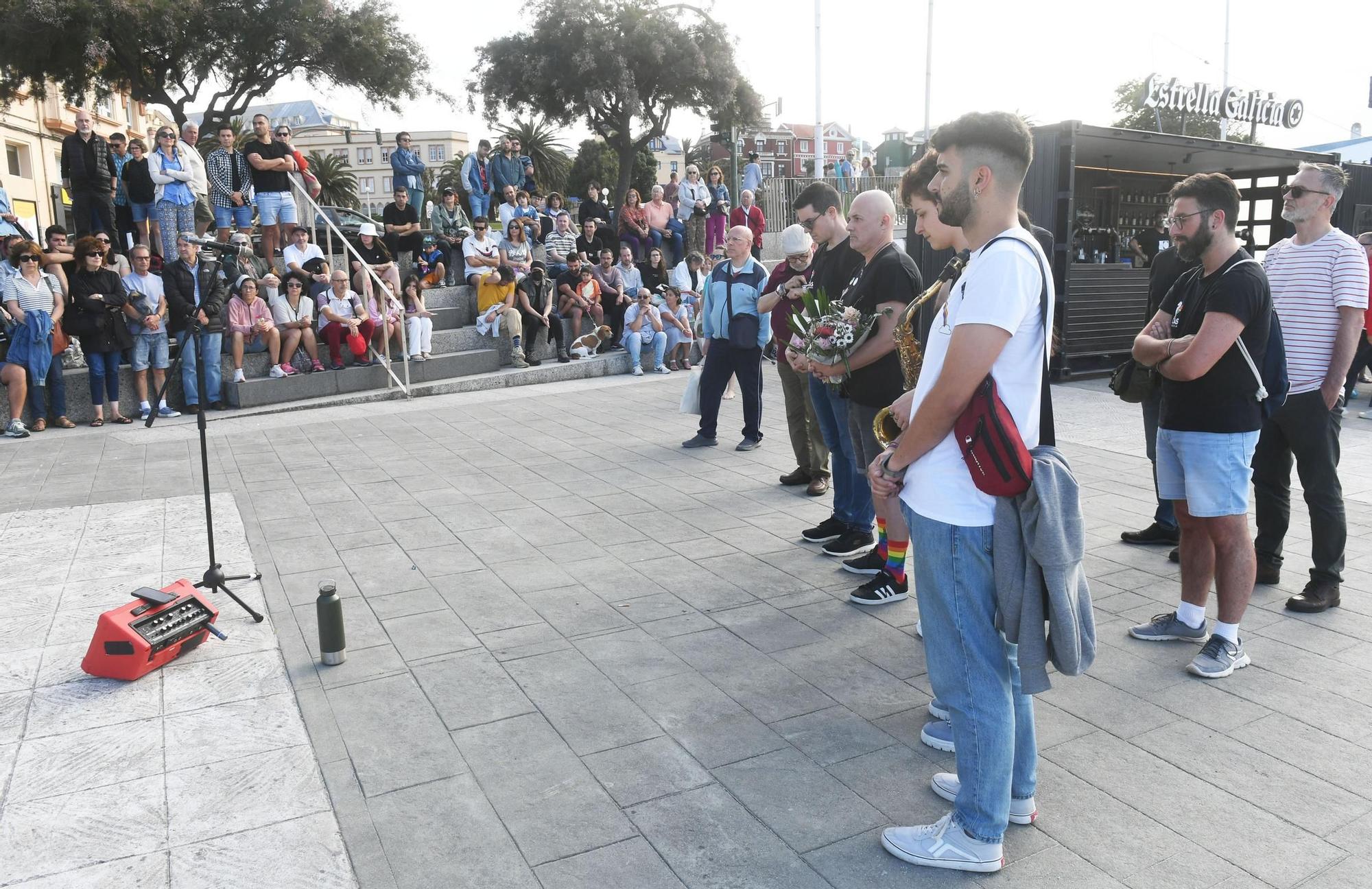 Homenaje a Samuel Luiz en A Coruña por el tercer aniversario de su muerte