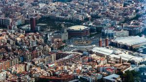 Vista áerea de Barcelona.