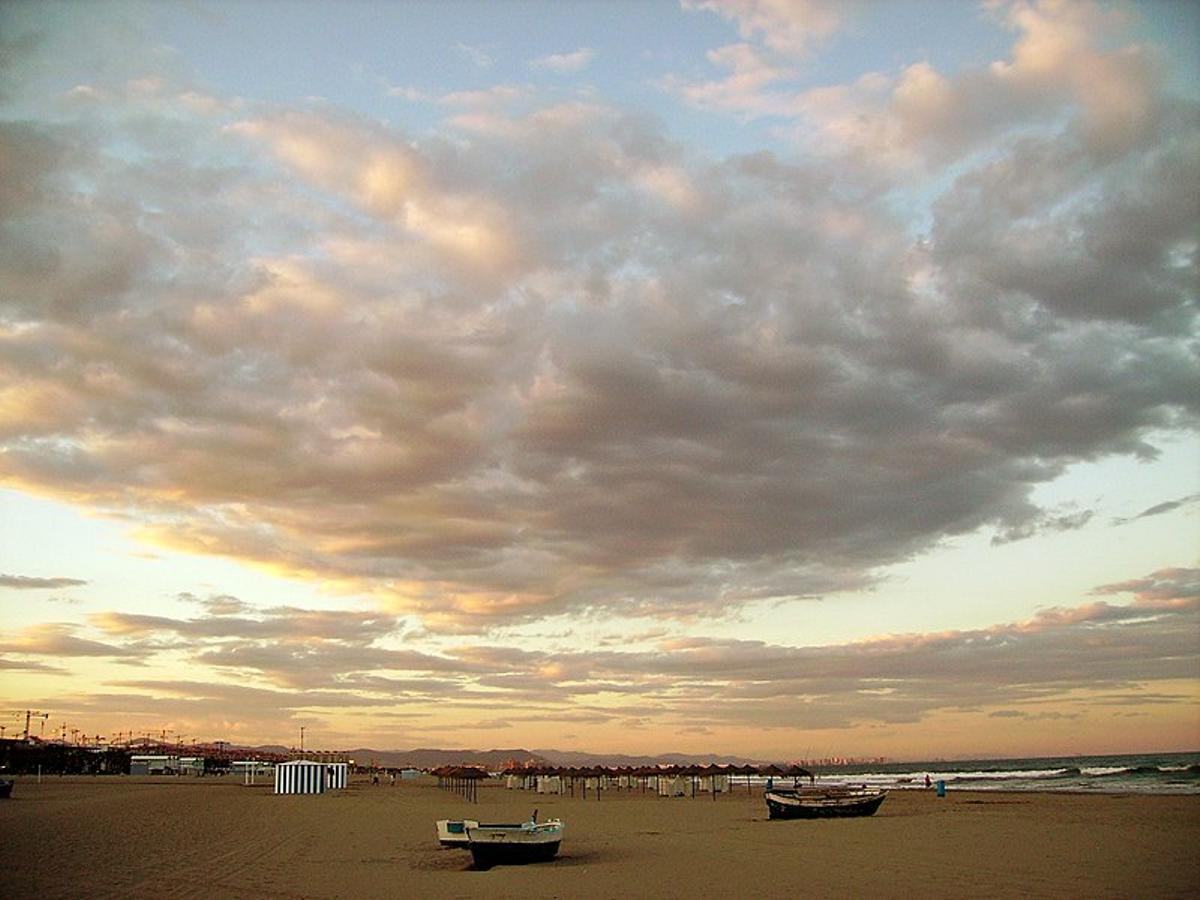 Playa de la Malvarrosa (Valencia).