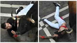 El corredor de Almassora que ha protagonizado el gran susto del encierro en San Fermín: "Ha sido como si me pasara un tren por encima"