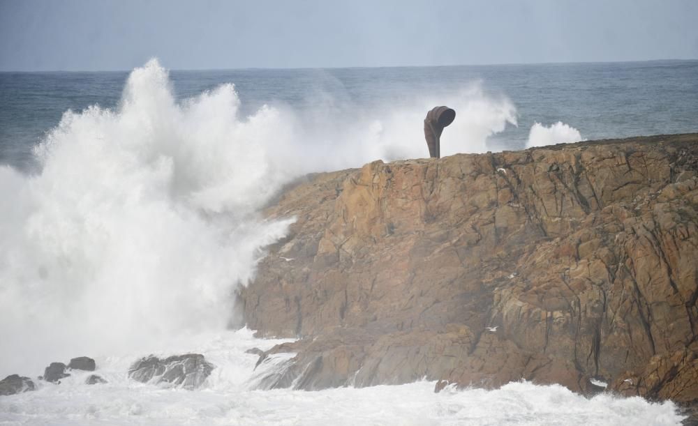 Temporal de viento en A Coruña