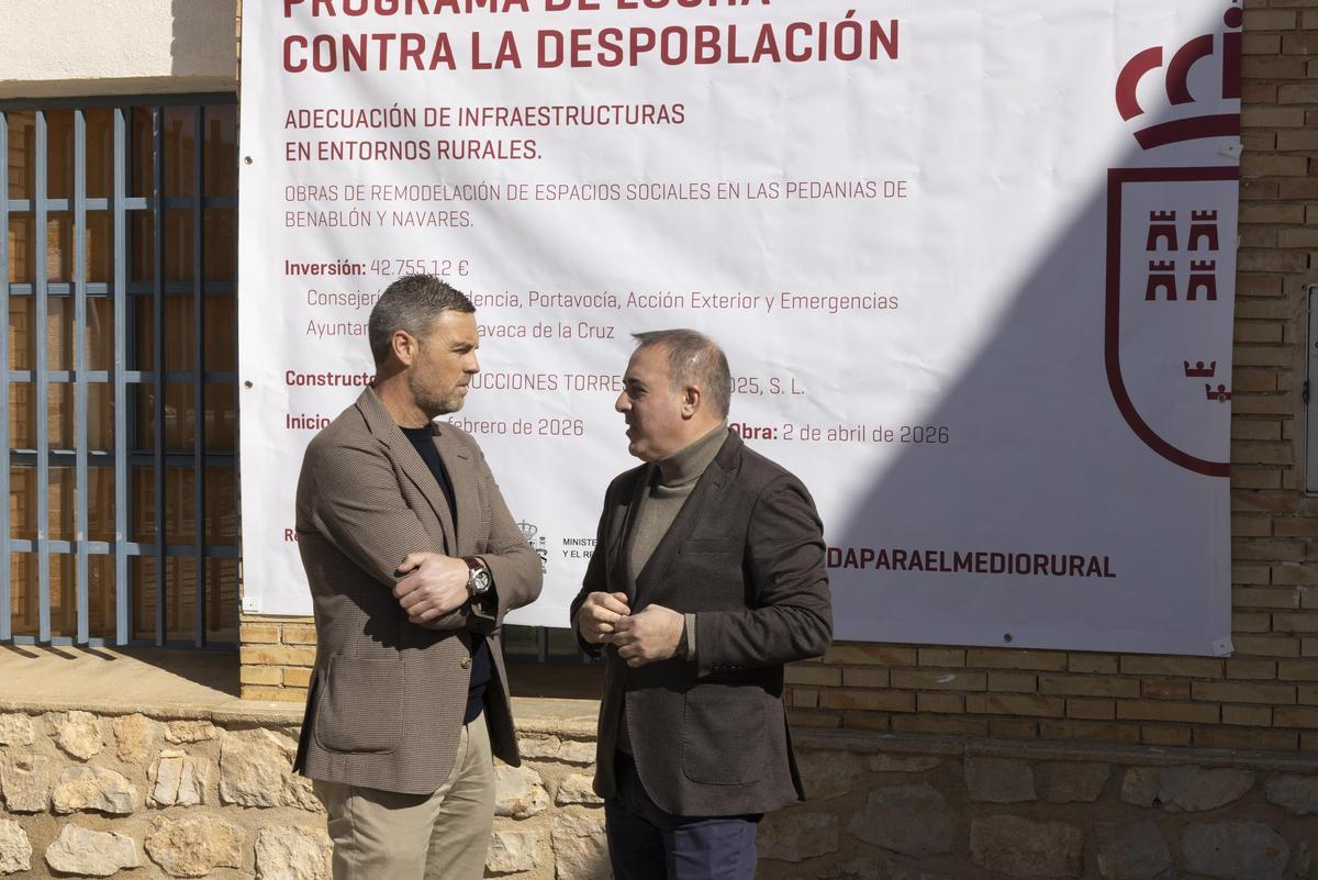 Visita a las obras en la pedanía de Navares