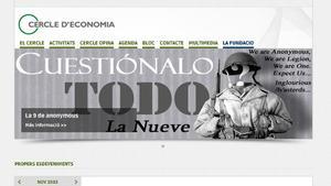 El resultado del ataque a la web del Círculo de Economía.