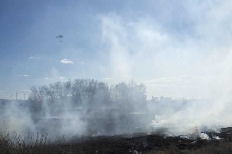 Incendio en los aledaños de El Ermitaño