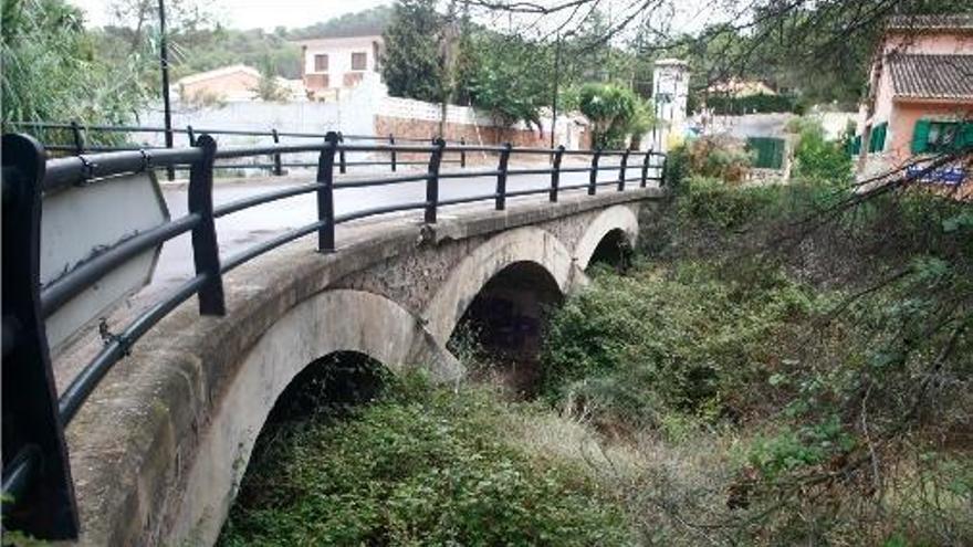 Aspecto que presentaba ayer el barranco de la Maladita en Gilet.