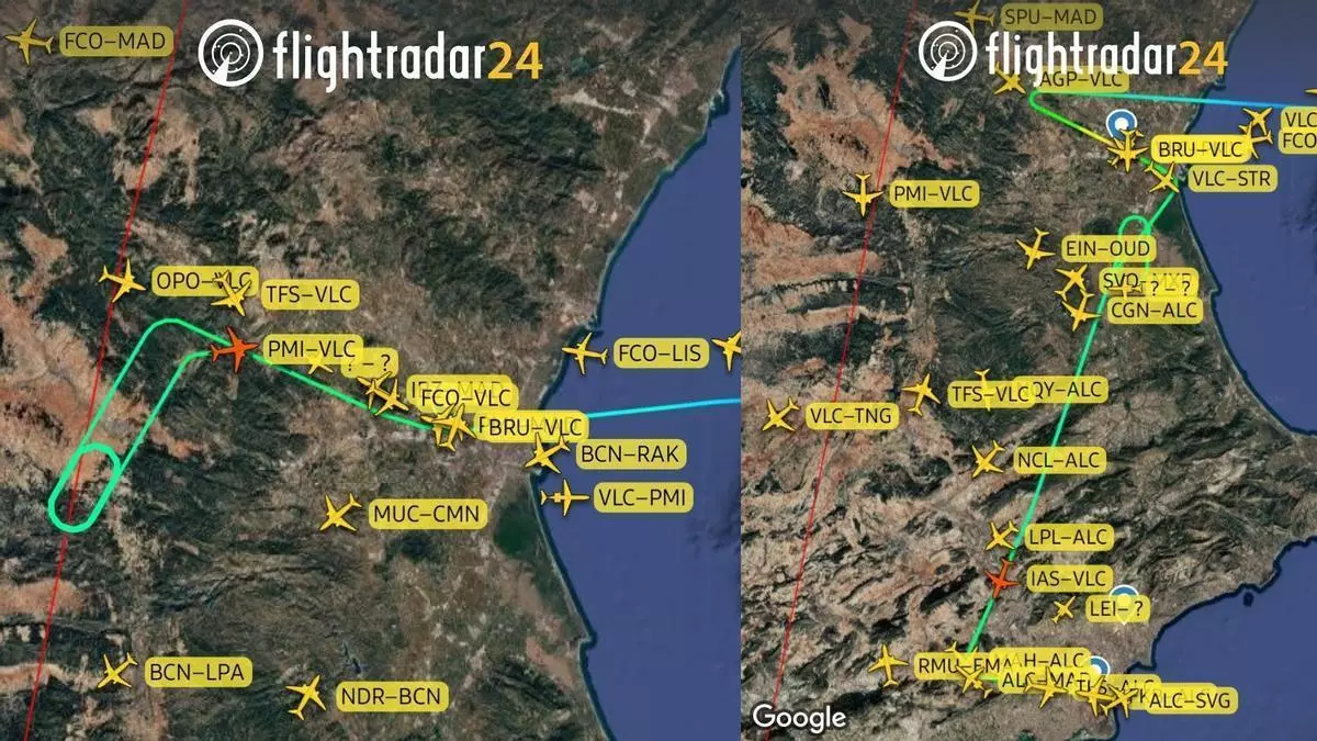 Una turbulencia severa en Valencia desvía a Alicante un vuelo procedente de Rumanía