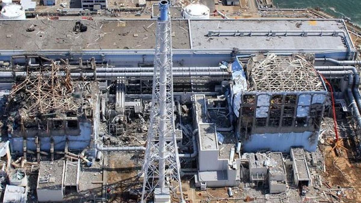 Central nuclear de Fukushima, tras el accidente de marzo del 2011.