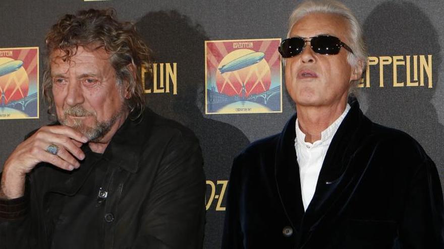 Robert Plant y Jimmy Page, miembros de Led Zeppelin.