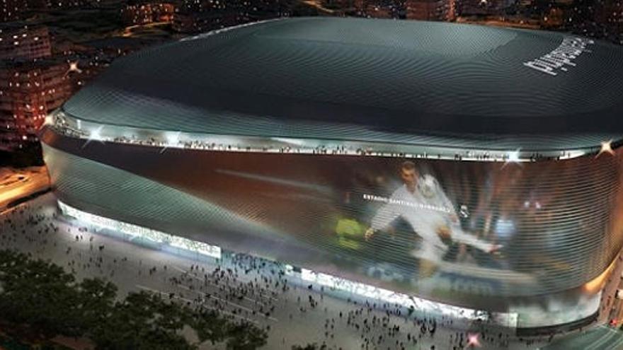 Recreación del proyecto del Santiago Bernabéu.