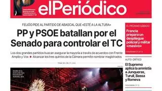 La portada de EL PERIÓDICO del 21 de octubre de 2026