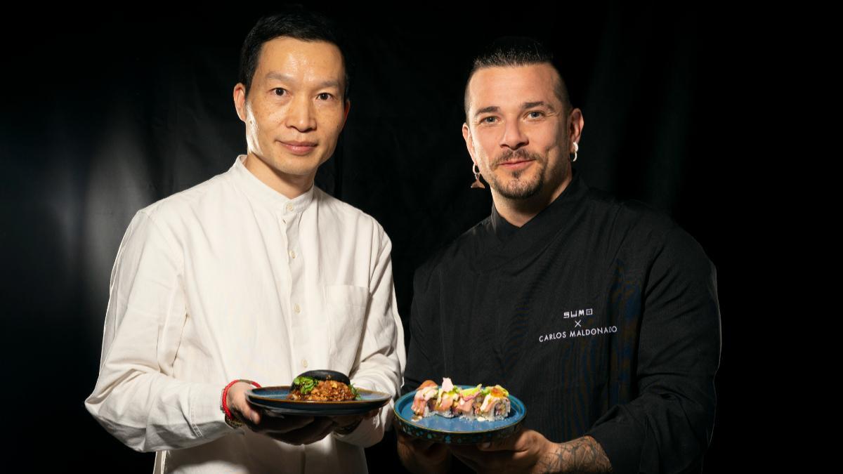 Luis Chen, propietario de SUMO y el chef Carlos Maldonado.