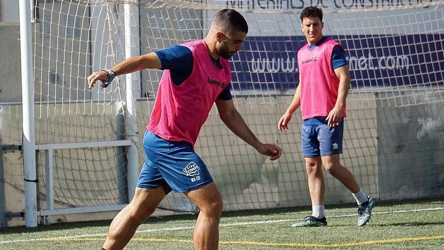 El Atzeneta en un entrenamiento en el Regit.