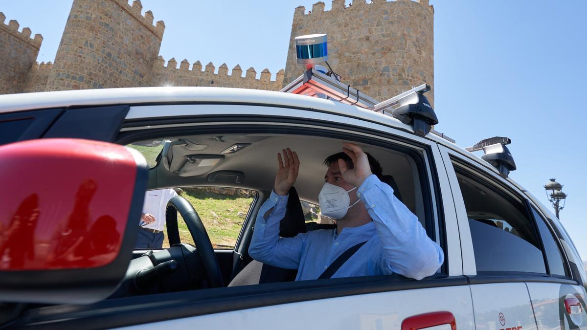 El primer coche autónomo desarrollado íntegramente en España y de nivel 4, realiza su primer viaje en un entorno urbano en Ávila