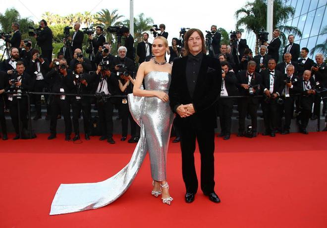 Diane Kruger y Norman Reedus en la ceremonia de clausura del Festival de Cine de Cannes 2022