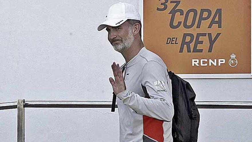 Felipe VI, en la Copa de Vela 2018.