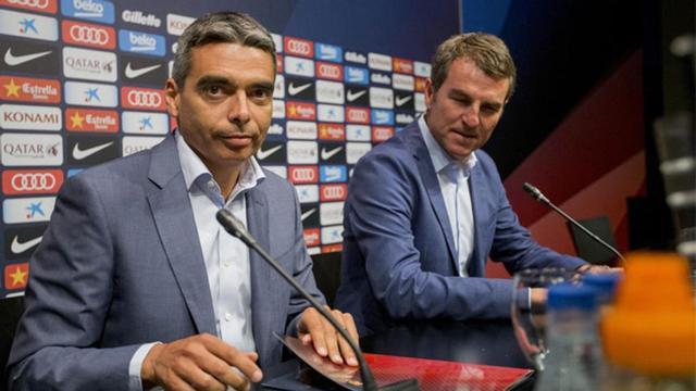 Albert Soler y Robert Fernández, en rueda de prensa