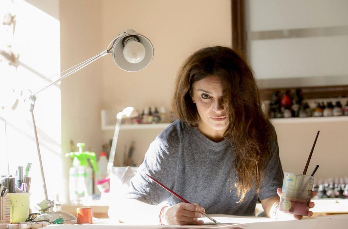 Nuria Formentí, en su estudio. | Irma Collín