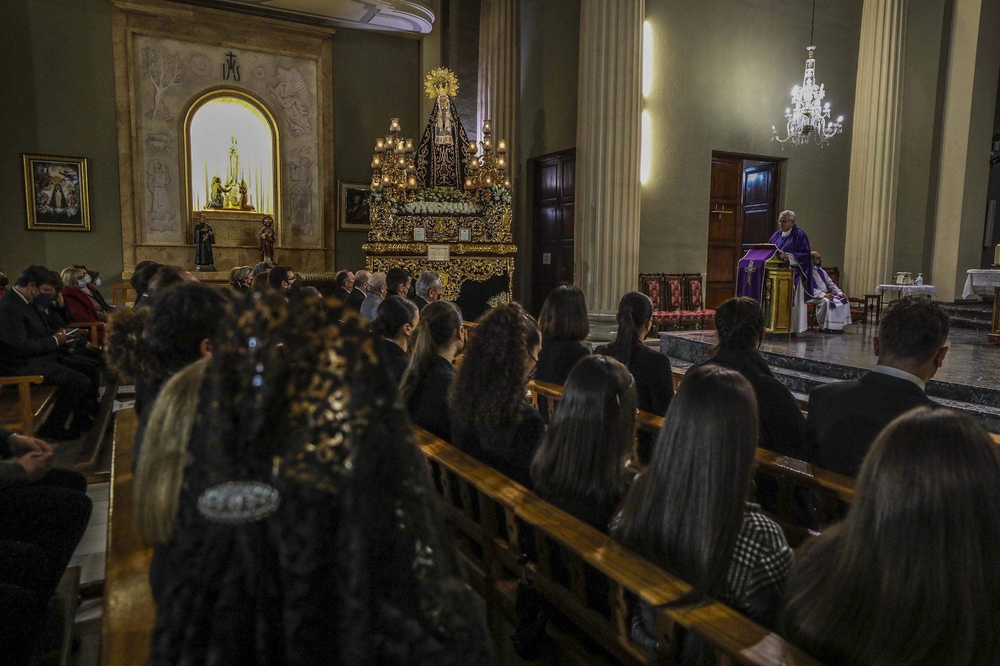 Elche Procesiones Miercoles Santo:Procesion de las Jesuitinas,Cristo del Amor Salesianos,Misa Mare de Deu de les Bombes,Nuestro Padre Jesus Rescatado.