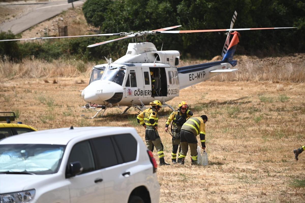 En imágenes | Segundo día de incendio en Ejulve