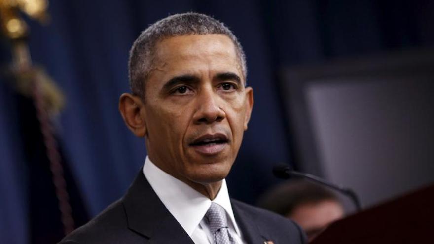 Barack Obama durante su discurso contra el EI.