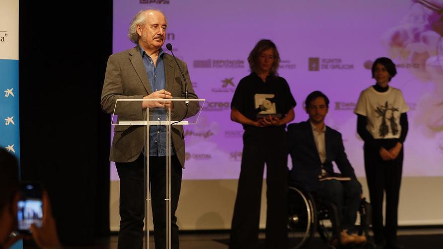 Un momento de la entrega del premio honorífico a Xavier Bermúdez