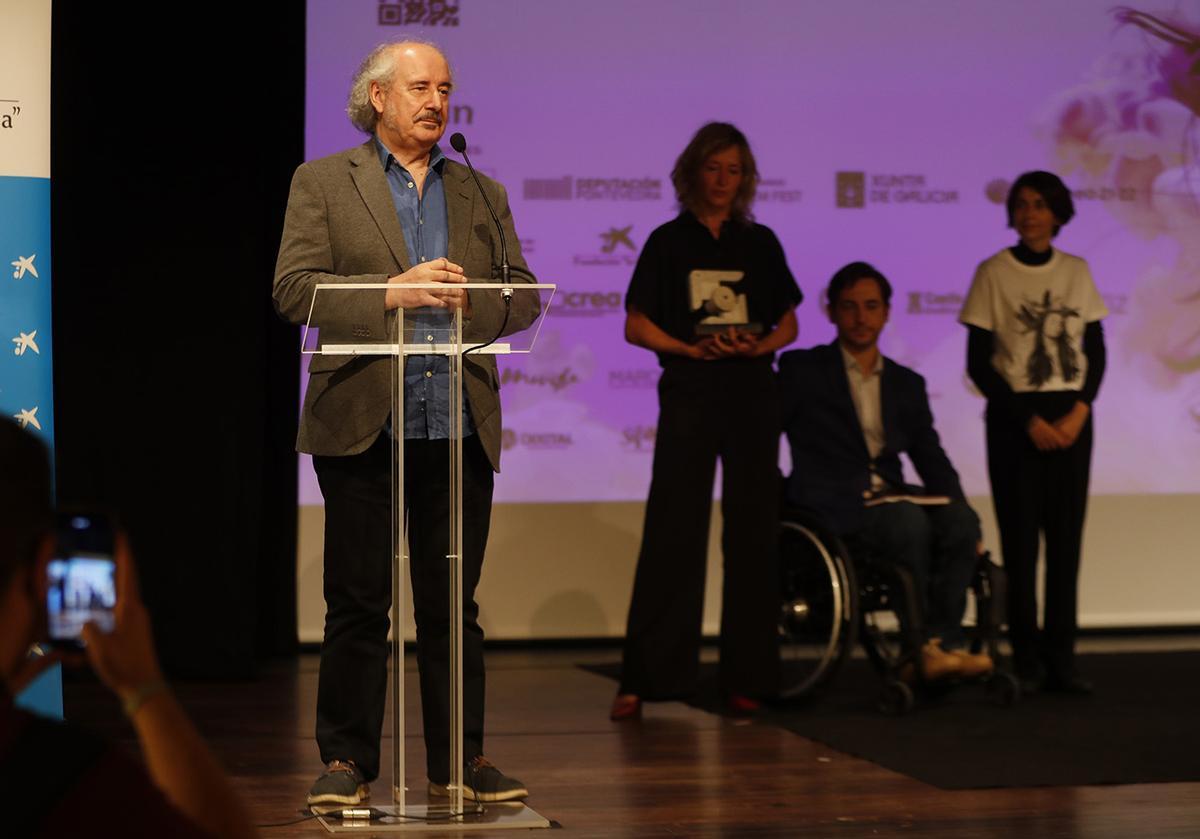 Un momento de la entrega del premio honorífico a Xavier Bermúdez