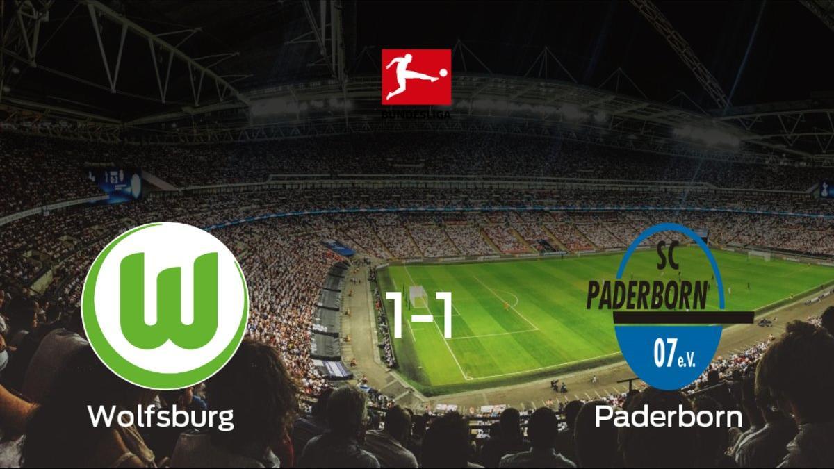 El Wolfsburg y el Paderborn se reparten los puntos tras empatar 1-1