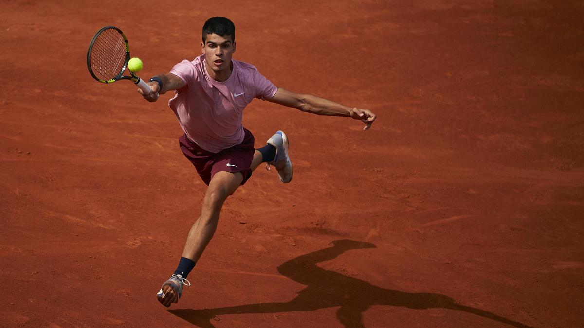 Carlos Alcaraz, en el partido ante Tiafoe