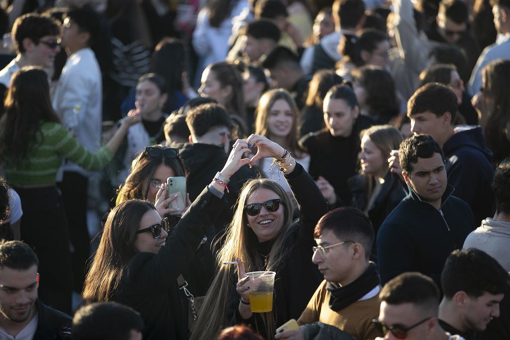 Las imágenes de la macrofiesta universitaria en La Fica (27/01/2023)