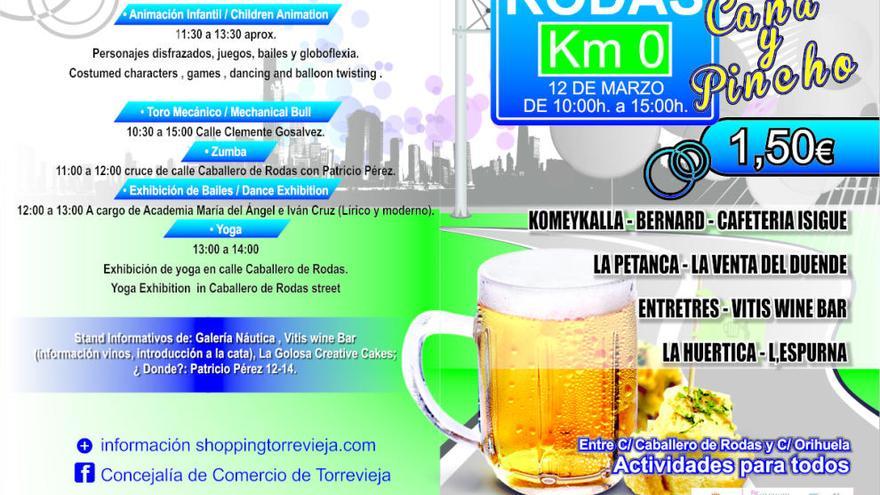 El comercio y la hostelería del centro de Torrevieja se suma a una nueva edición de «Rodas Km.0»