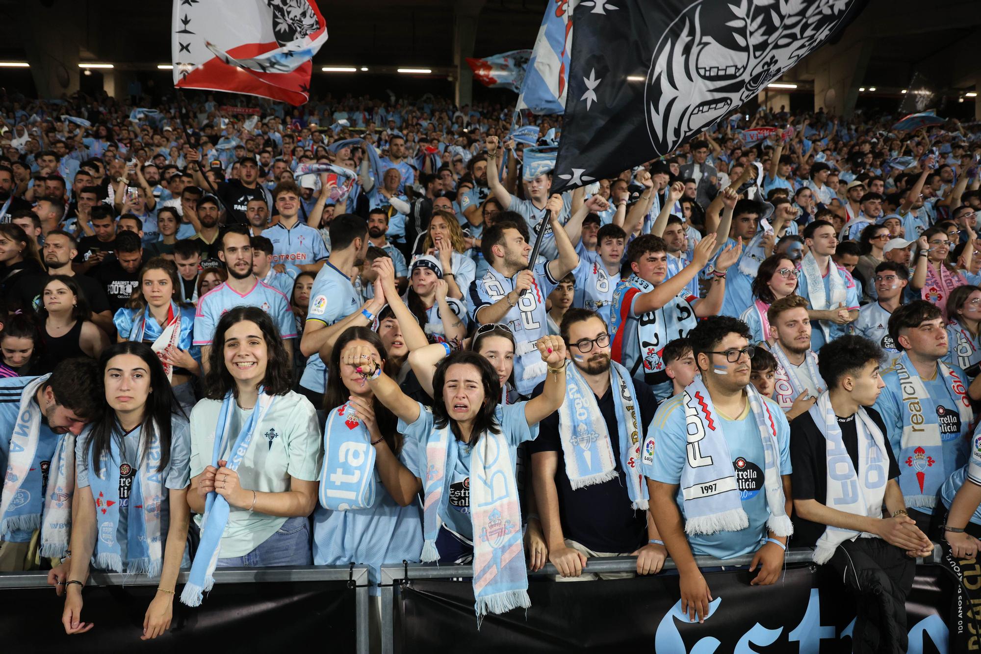 Lágrimas de felicidad en Balaídos: otro final de temporada agónico del Celta