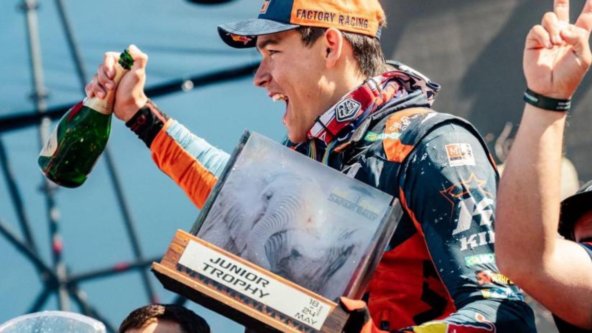 Edgar Canet, en el podio de Sudáfrica