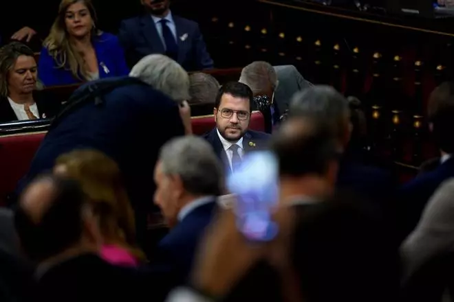 Aragonès utilizará el Senado para relanzar ante el PP su apuesta por el referéndum