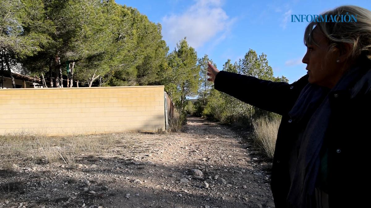 Denuncian la ocupación de una vía pecuaria en Tibi