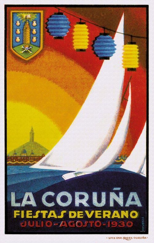Así evolucionaron los carteles de las Fiestas de María Pita en 175 años en A Coruña