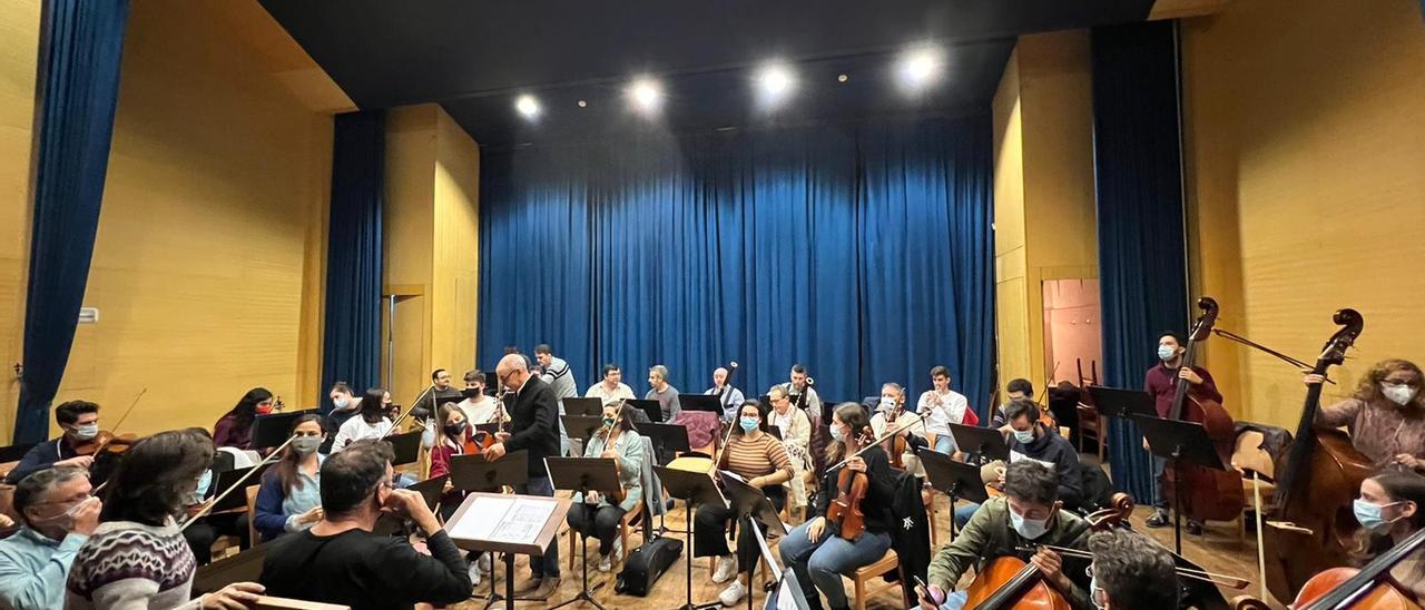 Un ensayo de la Orquesta Sinfónica Teatro Castelar de Elda.