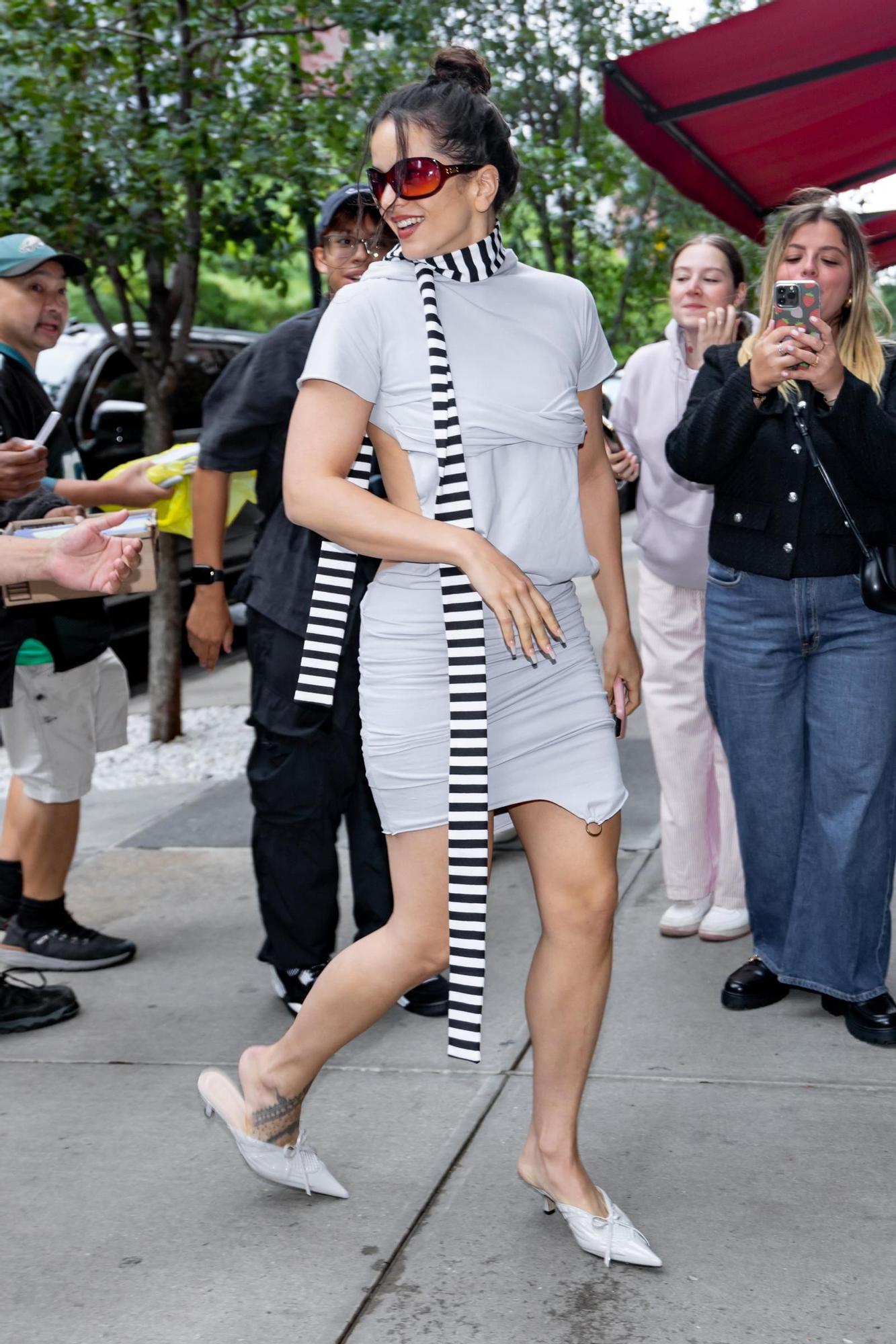 Rosalía en la Fashion Week de Nueva York.